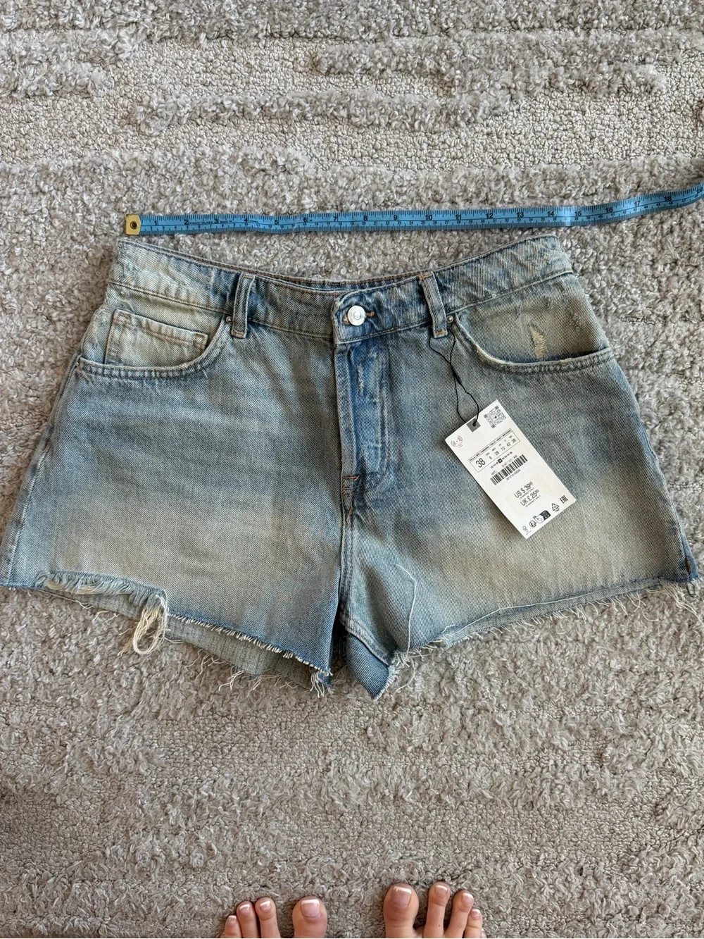 NWT Zara size 6 Denim Shorts - Picture 4 of 7
